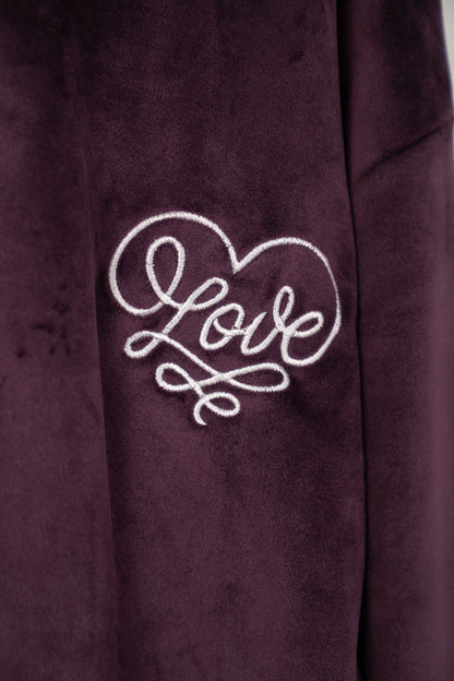 Pajama Velvet zipper 9302