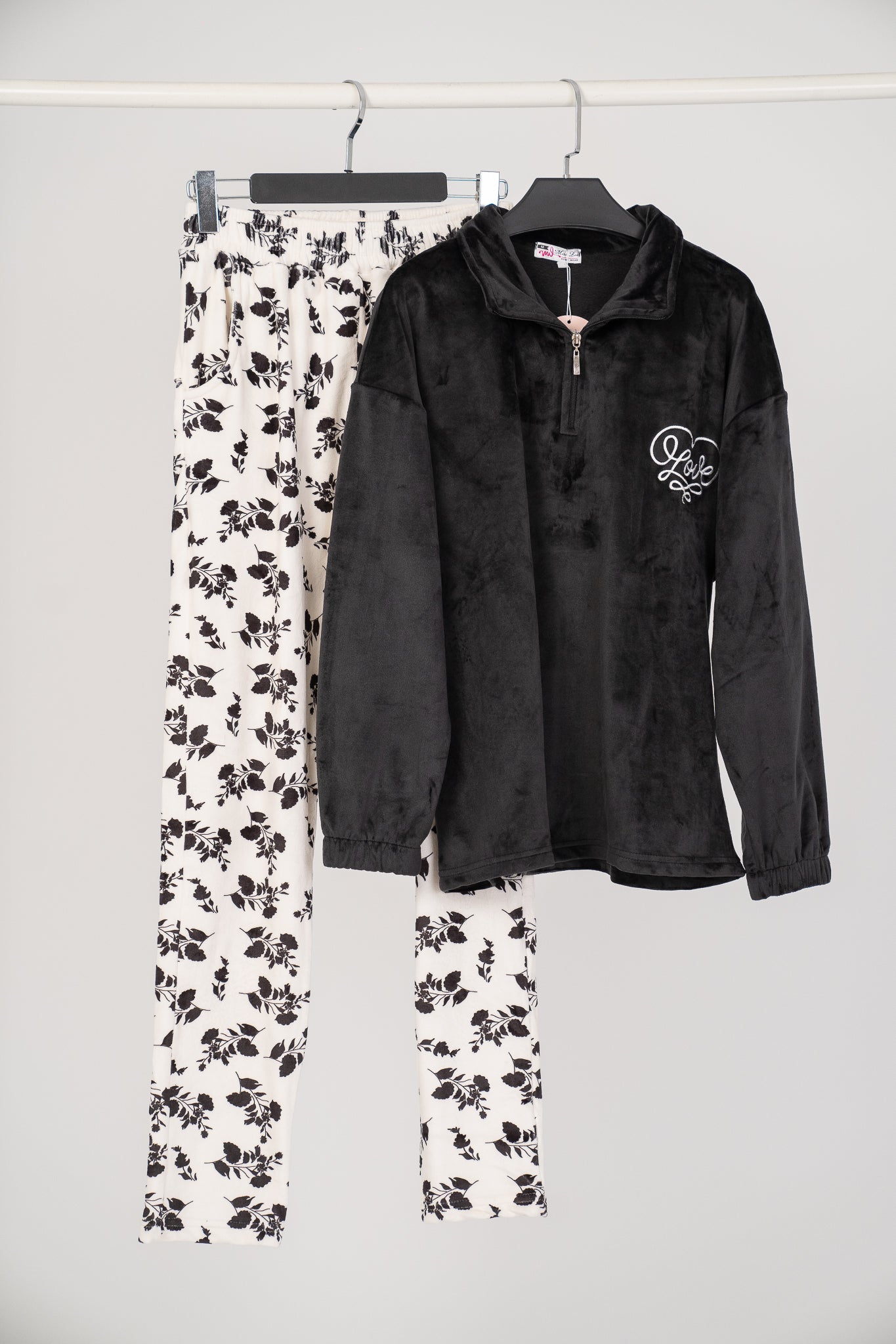 Pajama Velvet zipper 9302