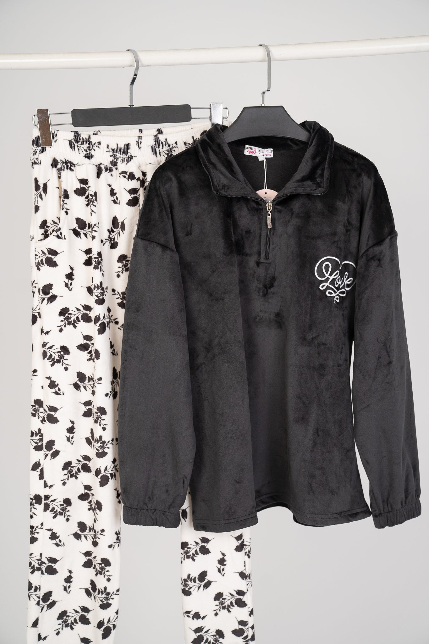 Pajama Velvet zipper 9302