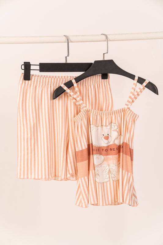 Pajama Bear Cut Short 7048