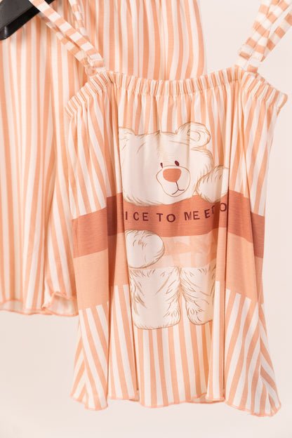 Pajama Bear Cut Short 7048