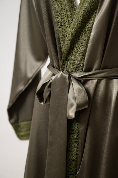 Short Robe Satin 632