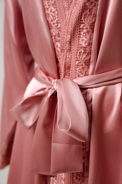Short Robe Satin 632
