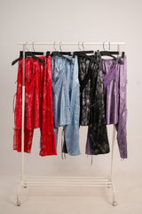 Pajama Satin Glitter 3877