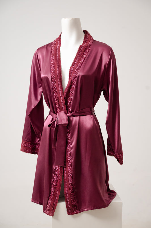 Short Robe Satin 632