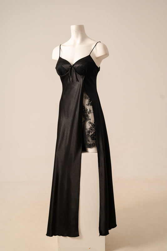 Long Satin Night Dress 2554