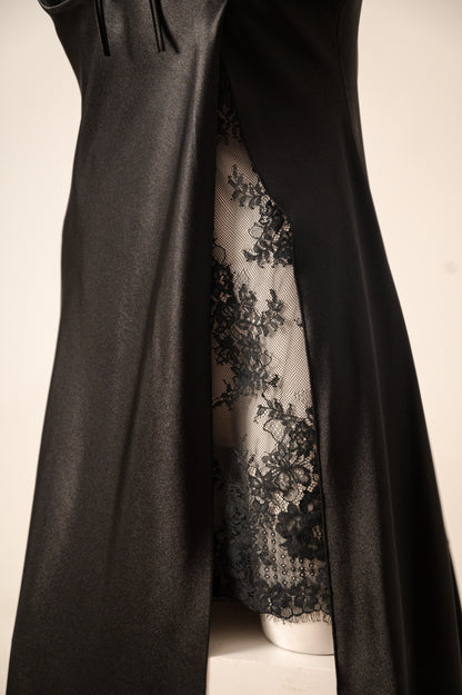 Long Satin Night Dress 2554