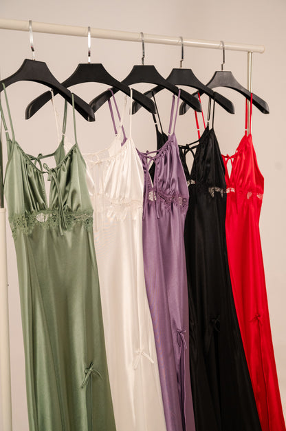Long satin Night Dress 2749