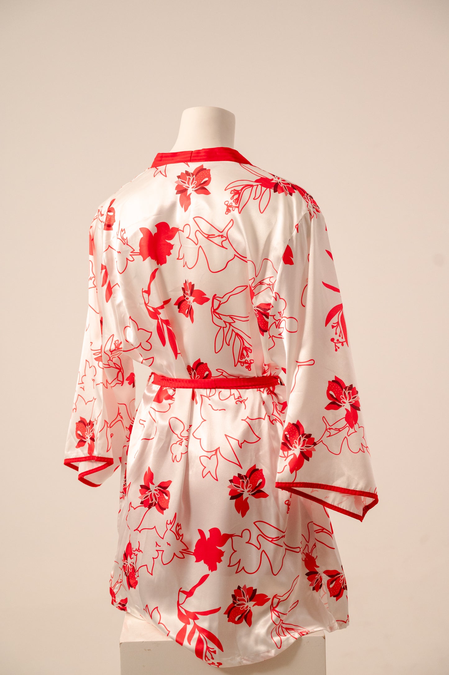 Robe Set Satin Flower 7533