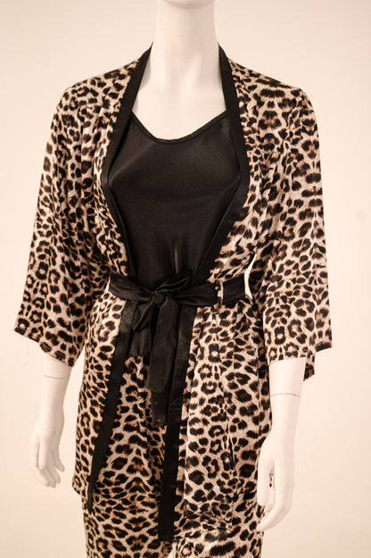 Robe Set Satin Tiger 7964