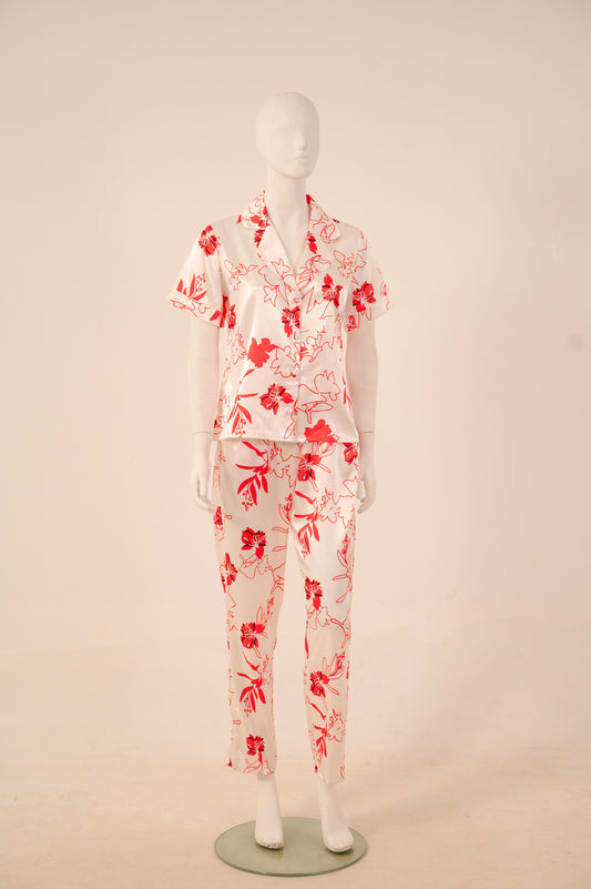 Pajama Satin Flower 8286