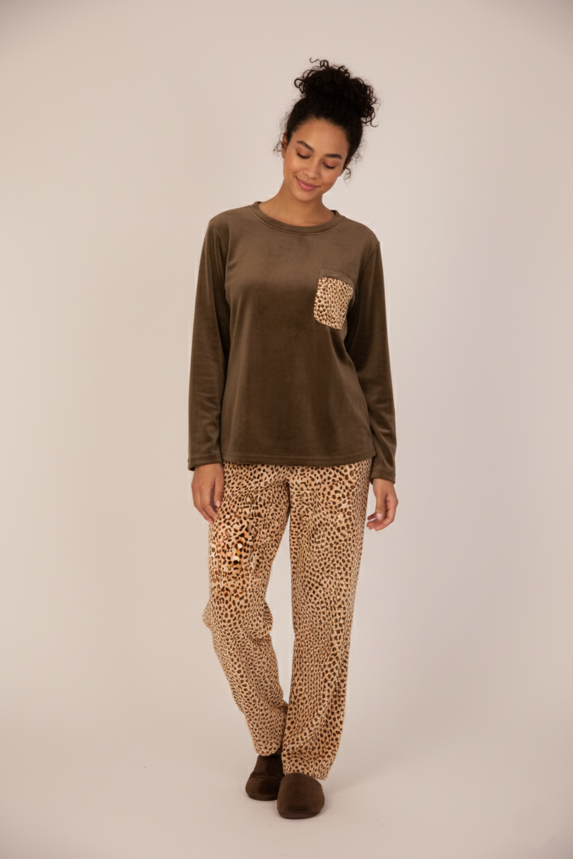 Tiger Velvet Pajama 112