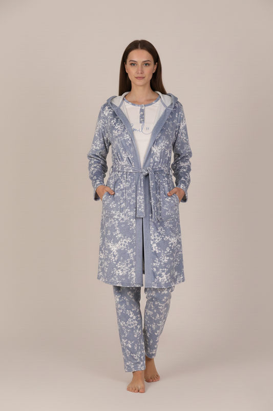 Pajama Velvet 3 Pc 9031