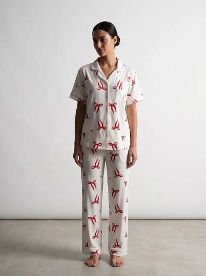 Basic Ribbons Buttons pajama 1001