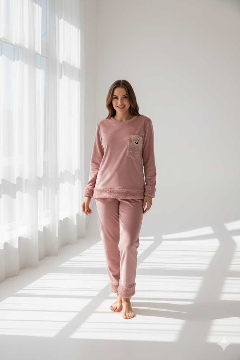 Teddy Velvet Pajama 349