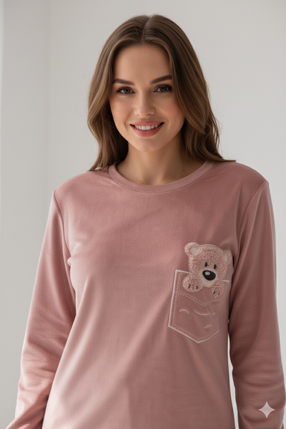 Teddy Velvet Pajama 349