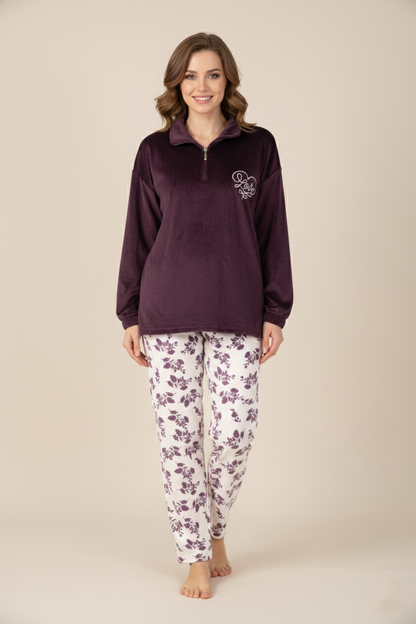 Pajama Velvet zipper 9302