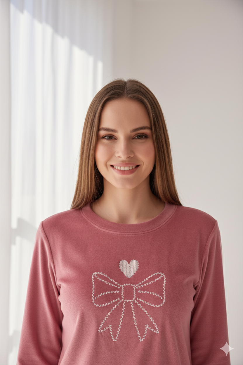 Bow Tie Velvet Pajama 102