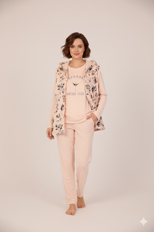 Pajama Velvet 3 pc 9022