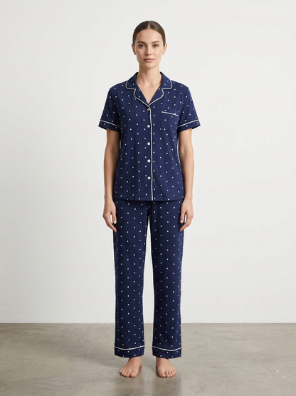Basic Dots Buttons Pajama 1002