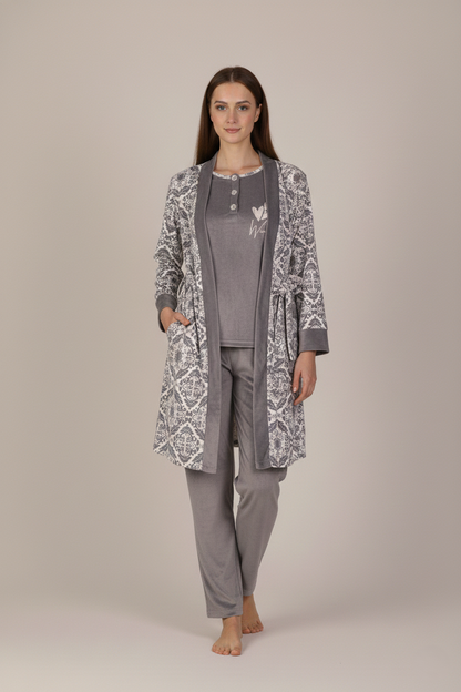 Pajama Velvet 3 Pc 9176