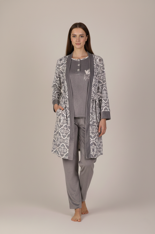 Pajama Velvet 3 Pc 9176