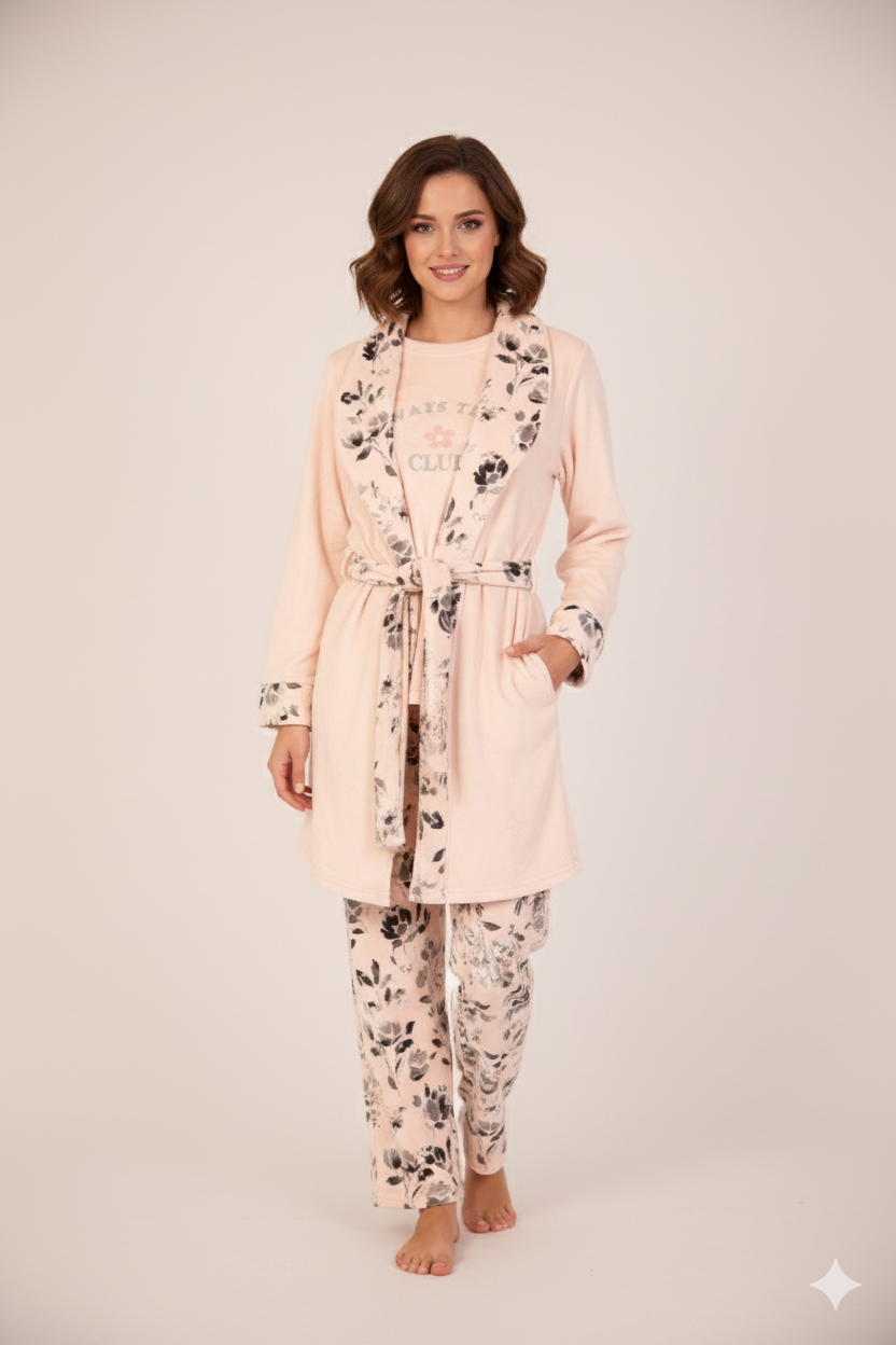 Pajama Velvet 3 PC 9020