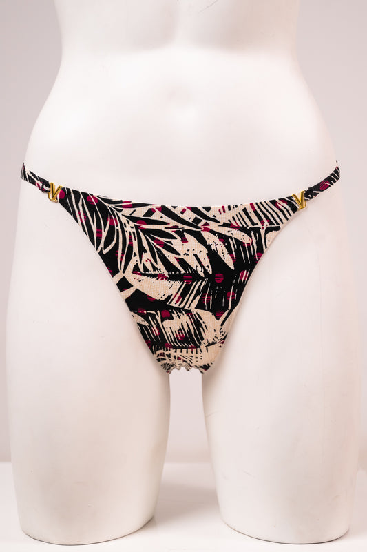 Panty Bikini 777540 Black flower
