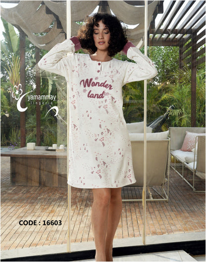 Velvet Night Shirt 16603