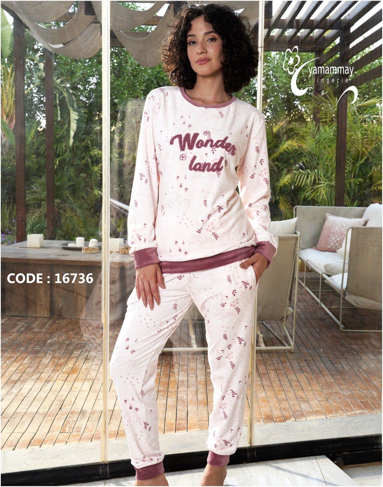 Pajama round velvet 16736