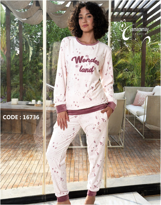 Pajama round velvet 16736